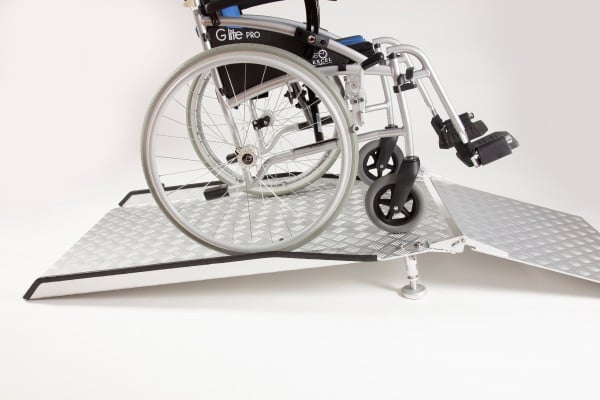 Wheelchair on the ramp 