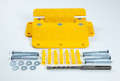 Flow plate with fixings for tarmac and concrete