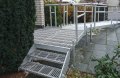 Aluminium modular ramp with stairs 