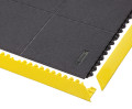 Anti-fatigue mat with bevelled edges 
