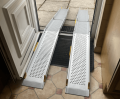 Channel ramps going up and over uPVC threshold internal view