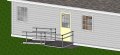 Modular wheelchair ramp side view 