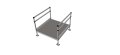 1500mm x 1500mm modular ramp platform 