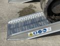 foot of the ramps angled for the load height 