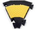 Adam Hall 3 C cable protector  45° curve with connector 