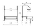 Adjustable step kit with handrails measurements 