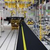 Anti-fatigue mat installed in a factory