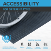 Rubber threshold ramp no installation required suitable for all wheelchairs and scooters 