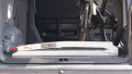 Ramp folded and stored in vehicle 