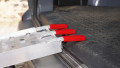Ramp resting onto van 