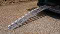 single loading ramp on van 