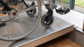 wheelchair ramp with wheelchair being loaded