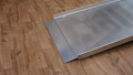 wheelchair ramp resting on step