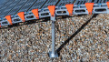 Close up of rollAble Ramp adjustable support legs