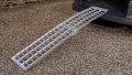 Folding extra wide motorcycle loading ramp 