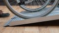 close up of side profile of folding wheelchair ramp