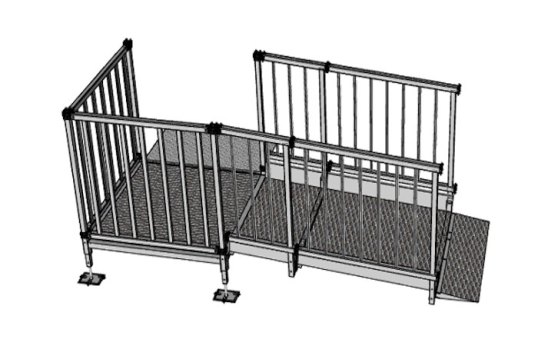 1.5 modular kit with balustrade handrails