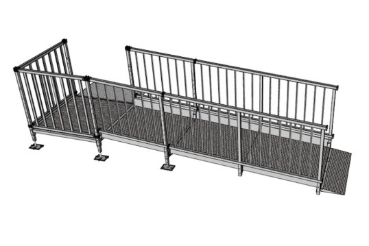 3m modular kit with balustrade handrails