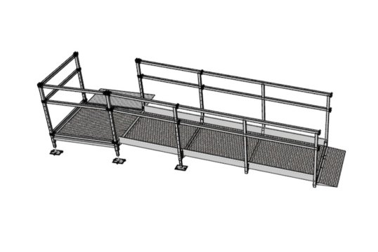 3m modular ramp kit with rails 