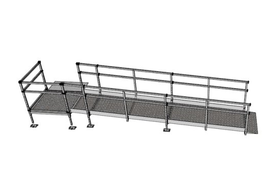 4.5m modular wheelchair ramp