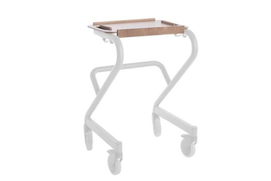 Indoor rollator tray 