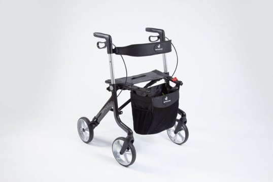 Adjustable height rollator 