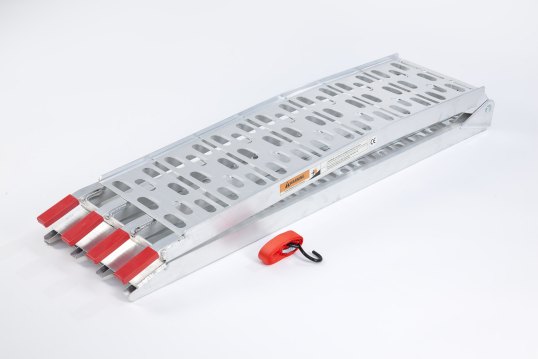 Motorcycle Loading Ramp SINGLE with Double support Bar with handle (1500mm long x 285mm wide)