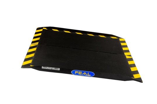 Unfolded carbon fibre wheelchair ramp 