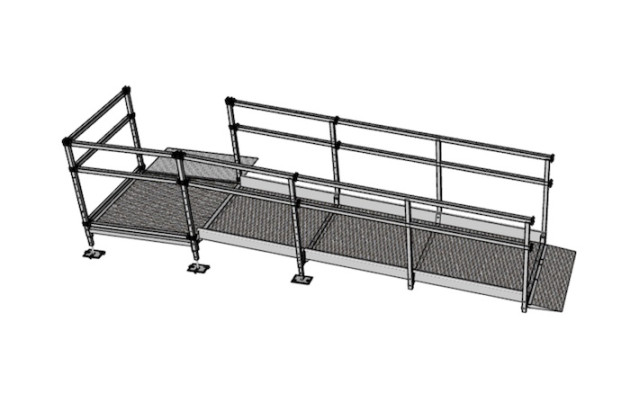 3m modular ramp kit with rails