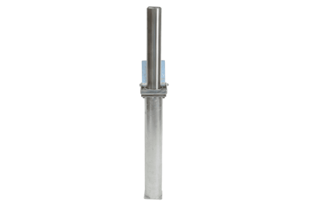 silver bollard