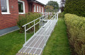Modular ramp in front of house