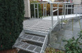 Aluminium modular ramp with stairs 