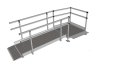 2m access ramp with handrails 