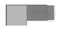 Aluminium Modular Ramp Kit with Platform, Without Handrails - 900mm x 1250mm ramp section