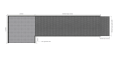 Measurements of 3000mm modular ramp 