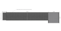 Measurements of 5000mm modular wheelchair ramp 