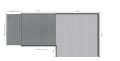 Left hand turn modular ramp measurements