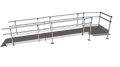 Modular Kit with Platform and Double Height Handrails (1500mm x 4200mm long)