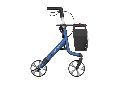 Space LX Rollator with bag blue