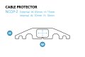 5-Channel Cable Protector Dimensions