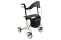 4-wheeled carbon rollator with seat and backrest 