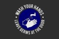 Safety Mats - Wash Hands Reminder Mat Grey 