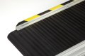 Safety edges on wheelchair ramp black and yellow 