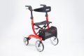 Drive rollator with seat and bag