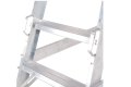 Treads on silver trade step ladder 