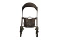 Black carbon fibre rollator with bag 