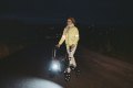 High visibility rollator at night 