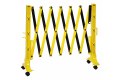 Portable barrier in black and yellow 
