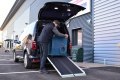 Aerolight max folding van ramp resting on vehicle