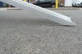 Angled foot of the aluminium loading ramp